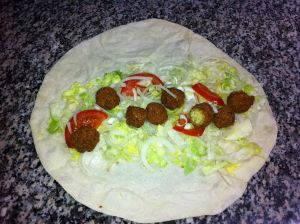 Falafel im Fladenbrot